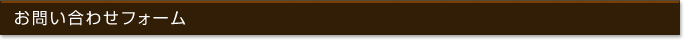 お問い合わせフォーム